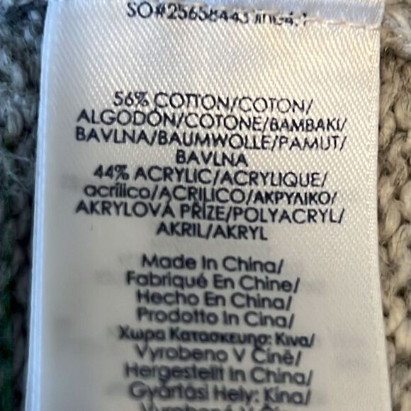 ‎Chaps Grey Two Toned Turtleneck Sweater Size M - Picture 11 of 11